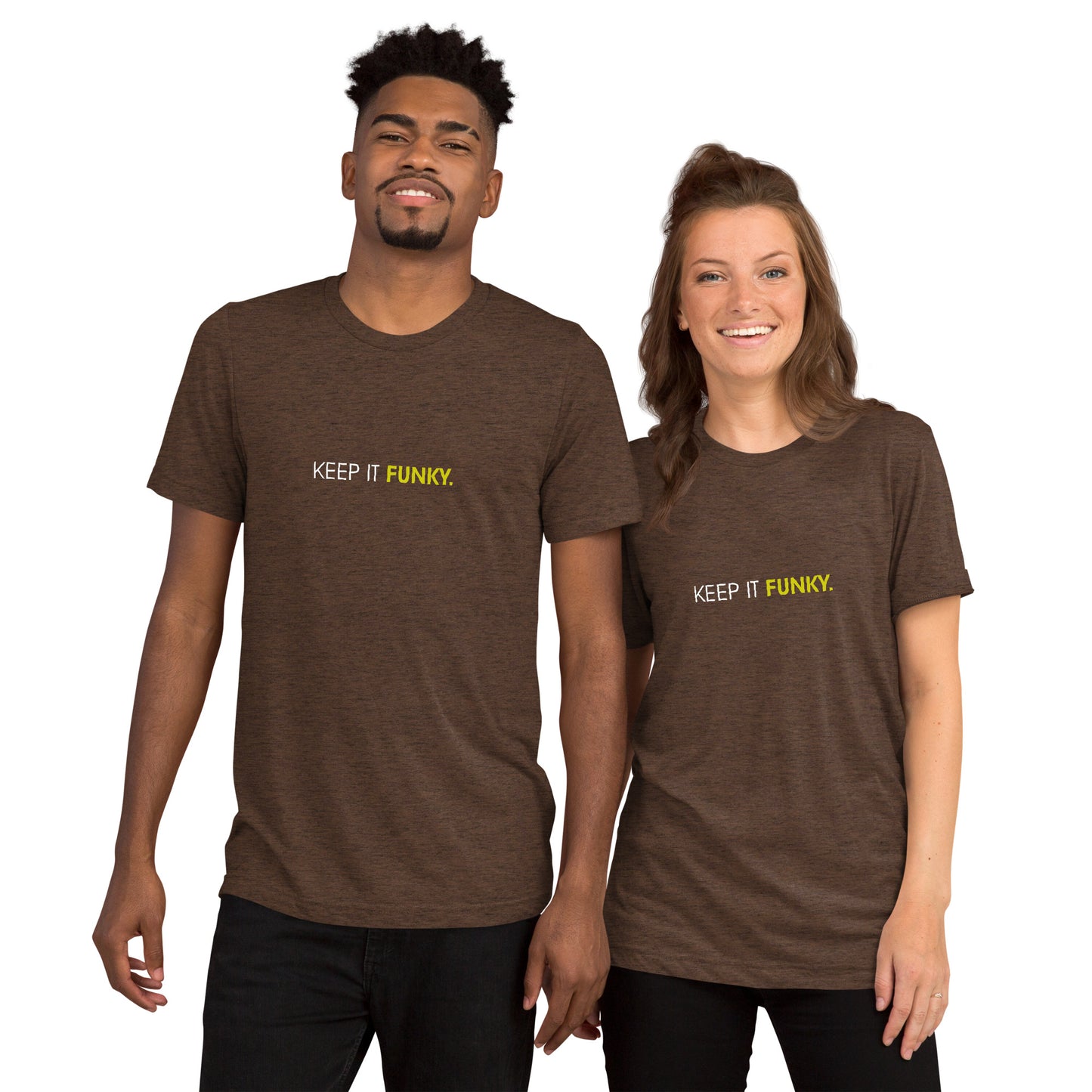 "Keep it Funky" Black & Yellow Lux Unisex T