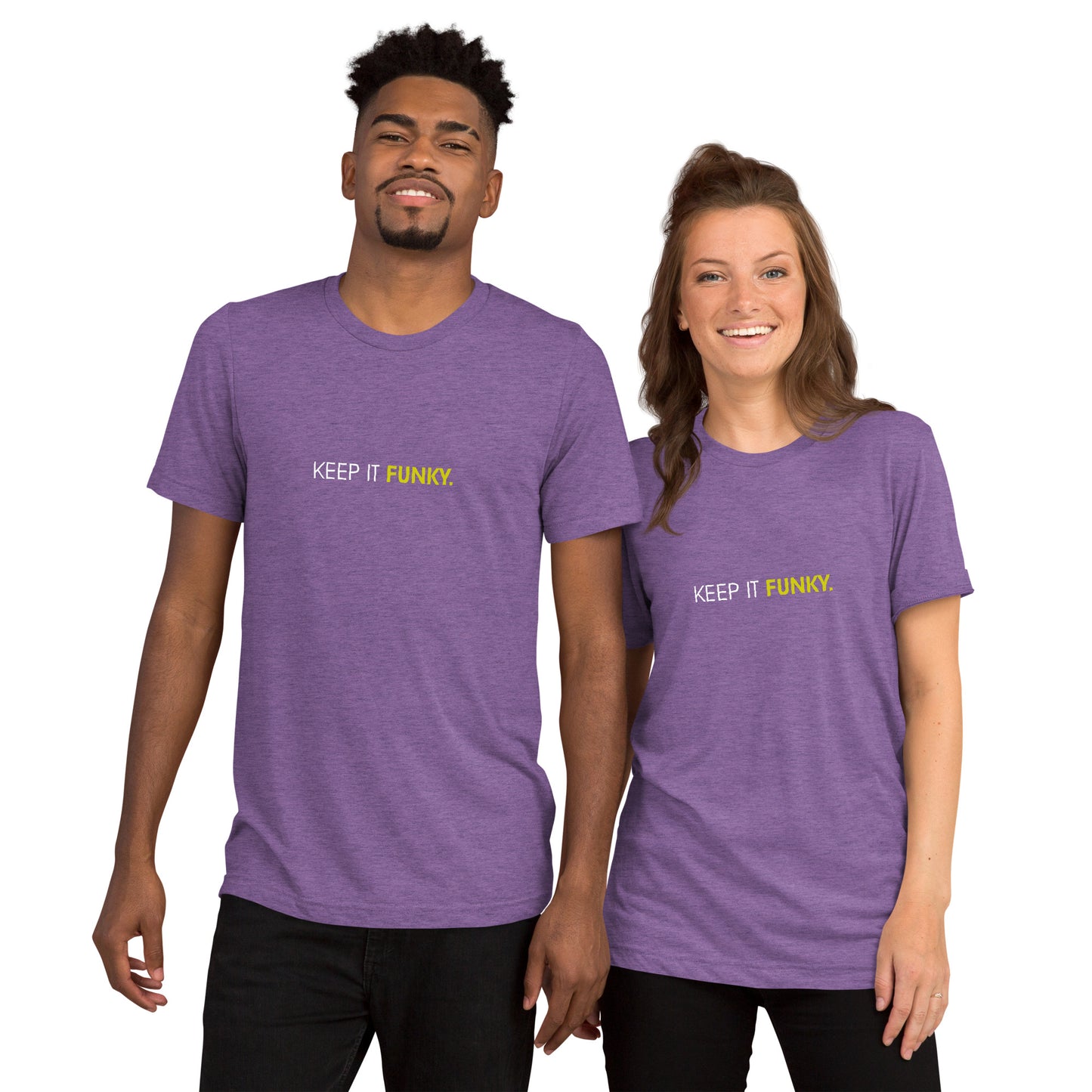 "Keep it Funky" Black & Yellow Lux Unisex T